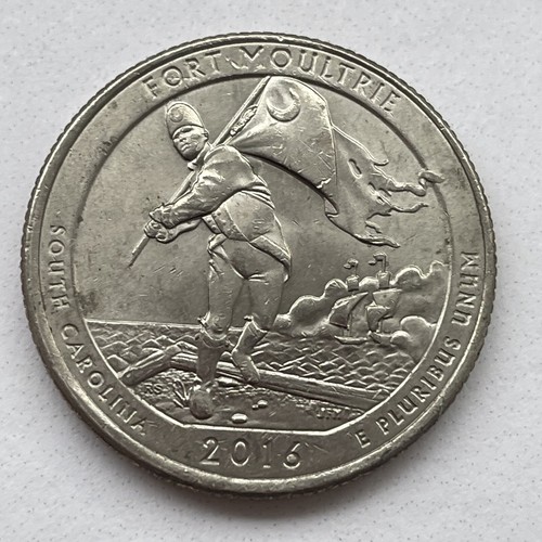 2016 P South Carolina Fort Moultrie ATB Quarter REV Die Break 414902 - Picture 5 of 7