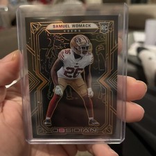 2022 PANINI OBSIDIAN FOOTBALL SAMUEL WOMACK ROOKIE ORANGE #/75 49ERS