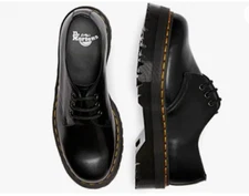 NEW Dr. Martens 1461 Quad Black Leather Retro Collection Heavy Oxford Sz 8