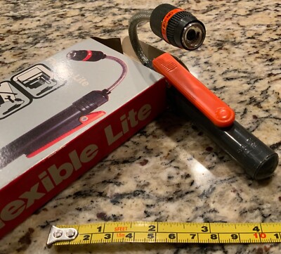 Flexible Lite Flashlight Reg. Design New Open Box Vintage Light Model No. 818B