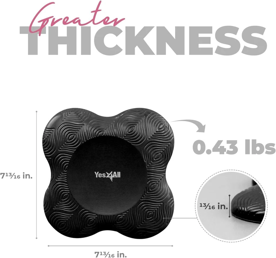 Yes4All 2PCS Yoga Knee Pads Extra Thick, Yoga Kneeling Pad For Pilates Exercise, - Image 2 of 3