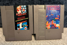 Tetris and Super Mario Bros / Duck Hunt - Nes Games Lot. Tested and Working!