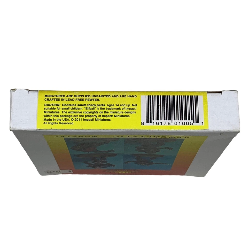 Impact Miniatures Elfball Samhaino Cuarteto Apocalíptico 4 Figuras Peltre Blood Bowl Foto 3 de 3
