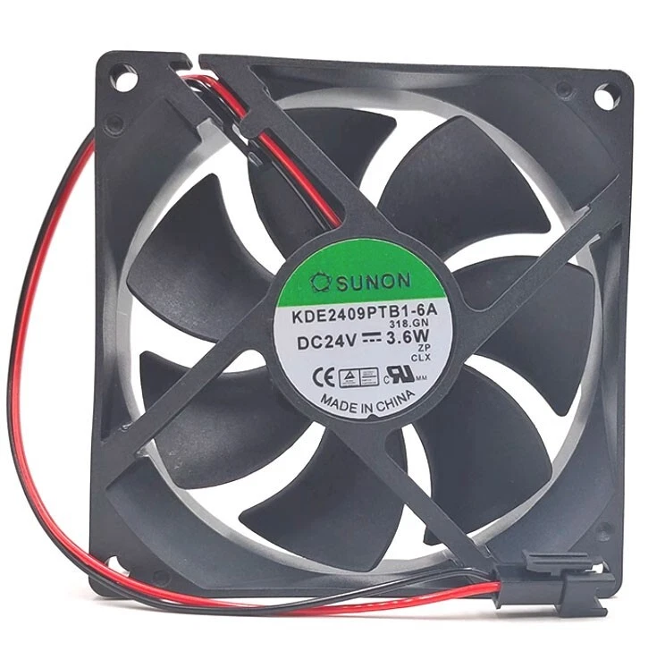 10Pcs SUNON KDE2409PTB1-6A 92x92x25mm COOLING FAN 24VDC 3.6W - Image 2 of 4