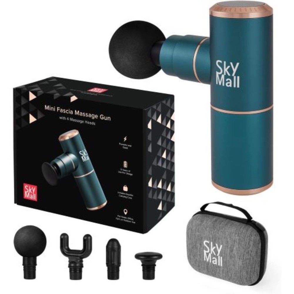 SkyMall Mini Percussive Massage Gun for Muscle Relief