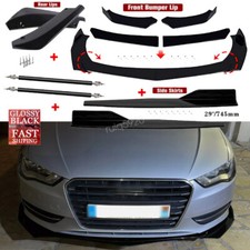 For Audi A3 Rs3 A4 S4 A6 Front Bumper Lip Spoiler Side Skirt Rear Lip Body Kit