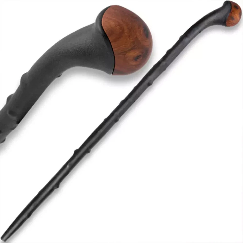 Bastón de madera dura negro KS MART estilo Shillelagh irlandés bastón artesanal 36 Foto 3 de 4