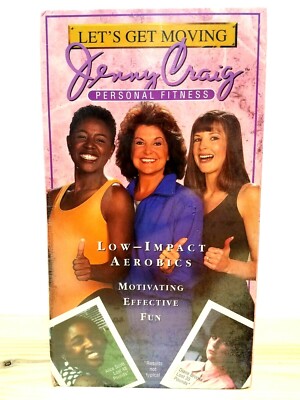 Jenny Craig Personal Fitness: Lets Get Started Tone Up Get Moving - 3 Sealed VHS