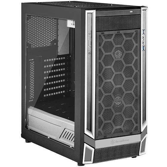 Silverstone SST-RL05BW-W (White Trim + Window) ATX/MATX Case w/ 2x140mm LED Fan - Image 3 of 3