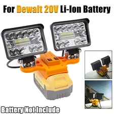 For Dewalt 20V Li-ion Battery LED Work Light High Lumen Outdoor Floodlight US