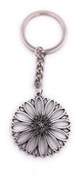 Blume Sonnenblume BlüTe SchlüSselanhäNger AnhäNger Silber Aus Metall