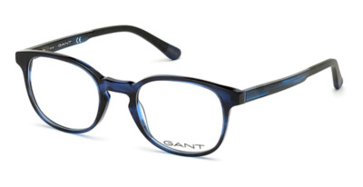 GANT GA3200 Blue Black Mix 065 Round Plastic Eyeglasses Frame 50-21-145 3200 RX