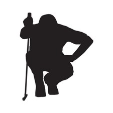 Golfer Putt Golfing - Vinyl Decal Sticker - Multiple Color Sizes - ebn1344