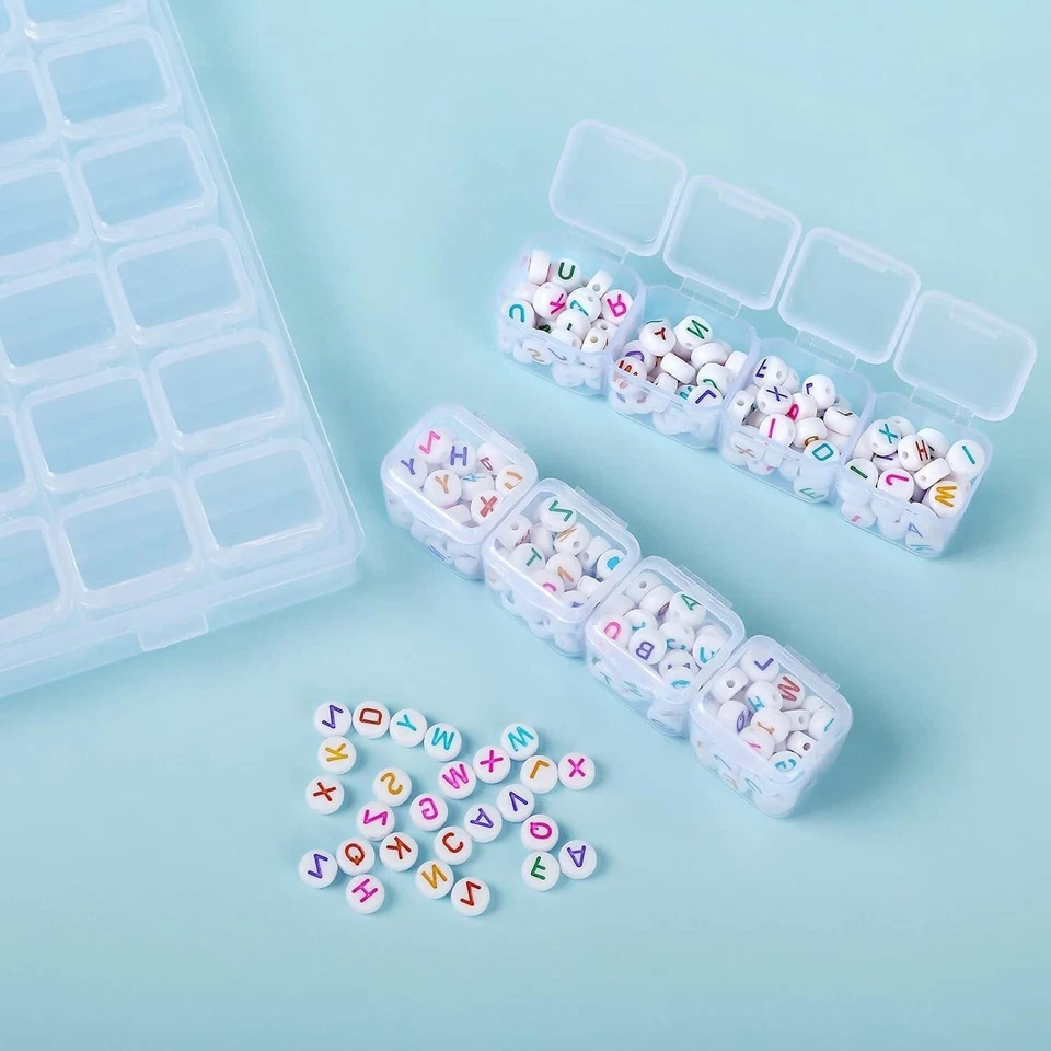 Perlenbox 56 Fächer Kunststoff Sortierbox Organizer Box Nailart Knöpfe B11 - Bild 3 von 4