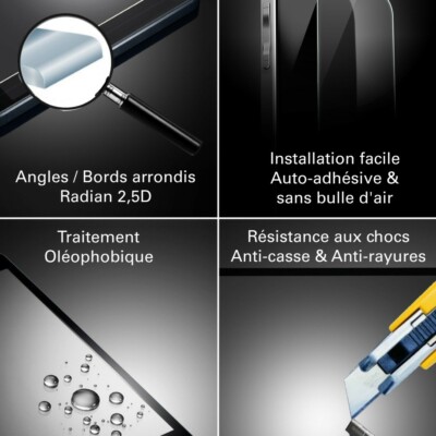 Vitre de protection verre trempé Alcatel Idol 3 (4,7) - TM-Concept® - Verre trempé