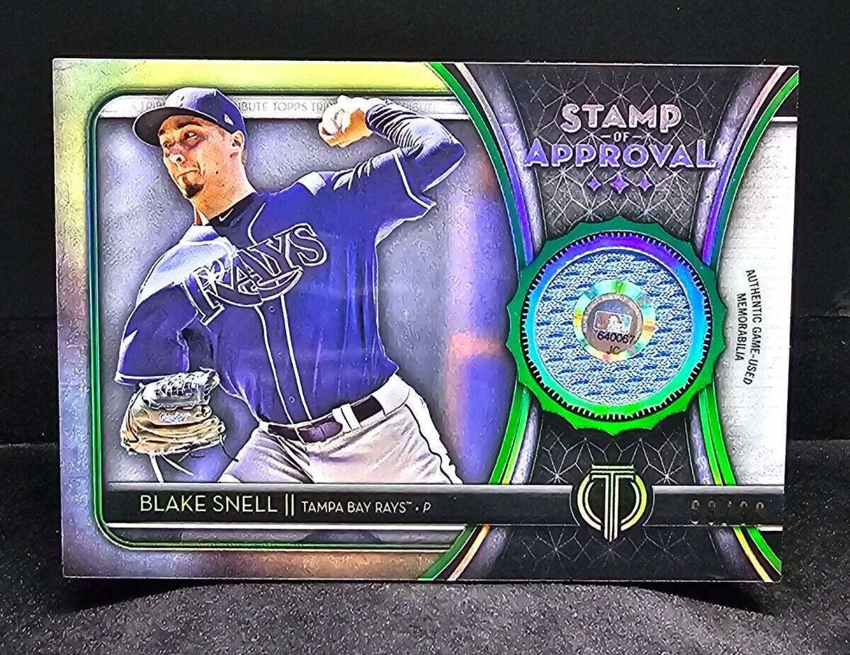 2020 Topps Tribute Baseball Stamp Of Approval Patch Blake Snell