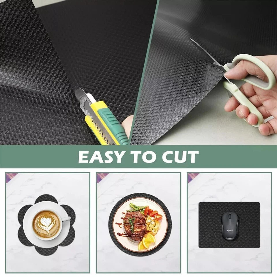 5M Anti-Rutsch Folie Schubladenmatte Schubladeneinlage Kühlschrankmatte Küche - Bild 3 von 4