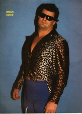 WCCW WORLD CLASS CHAMPIONSHIP WRESTLING MAGAZINE PINUP #1 (1987) BRIAN ADIAS