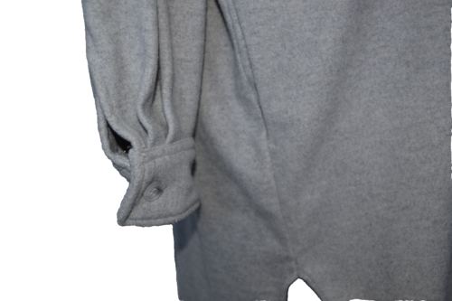 H&M Maternity Coat Size Small Grey Long Soft Womens Jacket Smart Work Shacket - Picture 7 of 12
