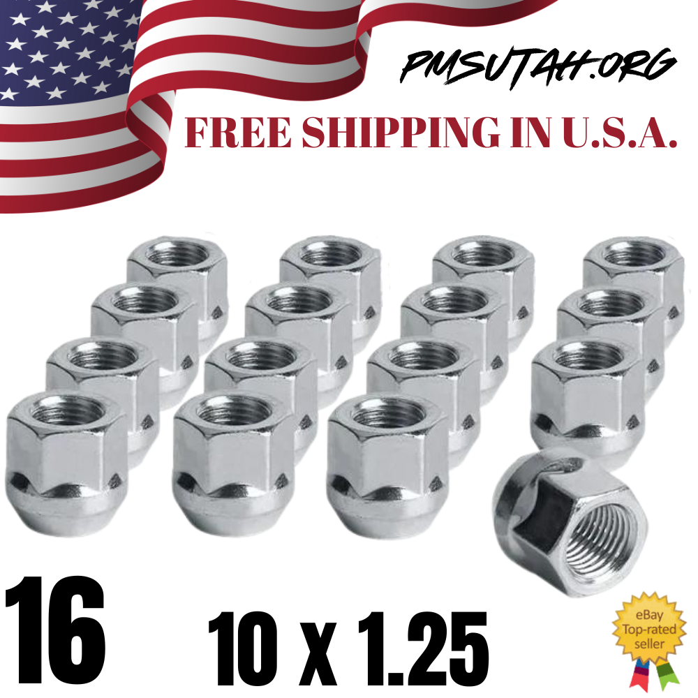 16 Acorn Bulge Lug Nuts 1985–1988 Kawasaki BAYOU KLF185 KLF 185