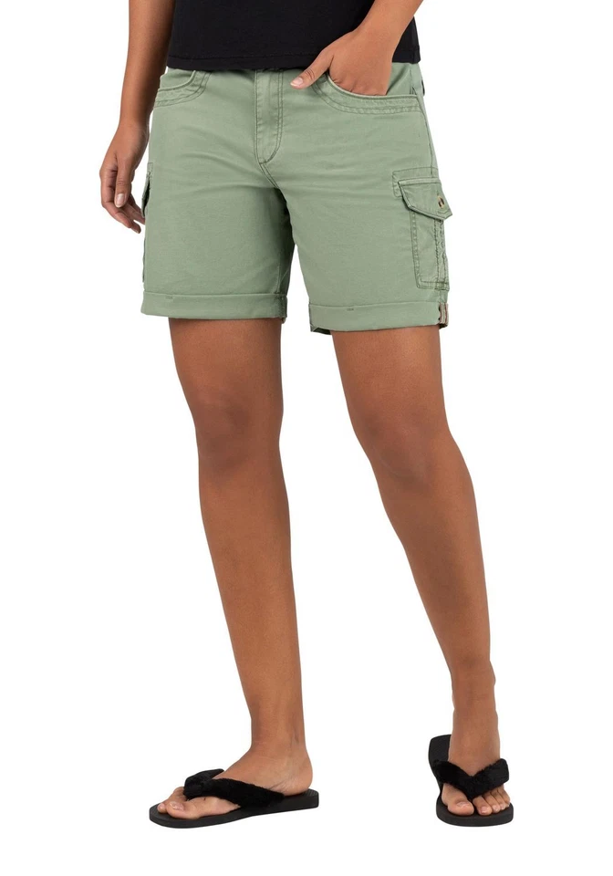 TIMEZONE Damen Loose RoslynTZ Cargo Short Relaxed Fit Grün Beige W26-W33 - Photo 1/1