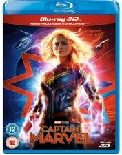 CAPTAIN MARVEL [Blu-ray 3D + 2D] UK Exclusive 3D Release Marvel Studios Avengers