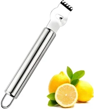 Stainless Steel Lemon Zester Grater, zester tool,citrus Silver 