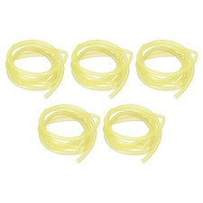 Confezione da 5 Tubi Luminosi 16,4 Ft/5M 4mm ID Silicone Morbido Pesca in Mare Profondo, Giallo