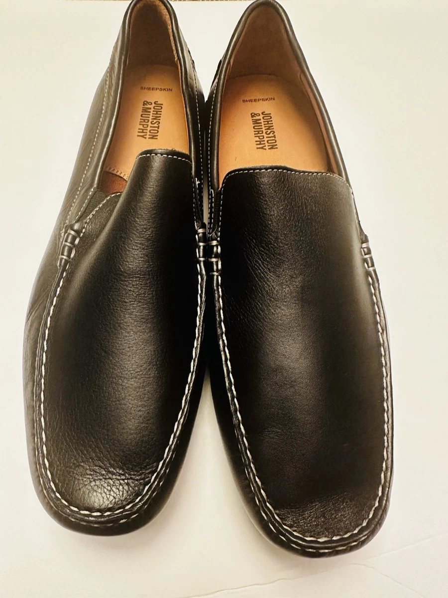 Johnston & Murphy McClain Black Leather Slip-On Dress Loafers Men\'s Size 7.5 M Johnston & Murphy Men main image 2
