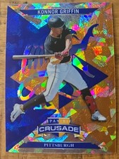 2025 Panini Crusade Konnor Griffin #9 Blue Cracked Ice