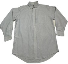 Jos A Bank Dress Shirt Mens Lined Button Down Travelers Long Sleeve Size Medium