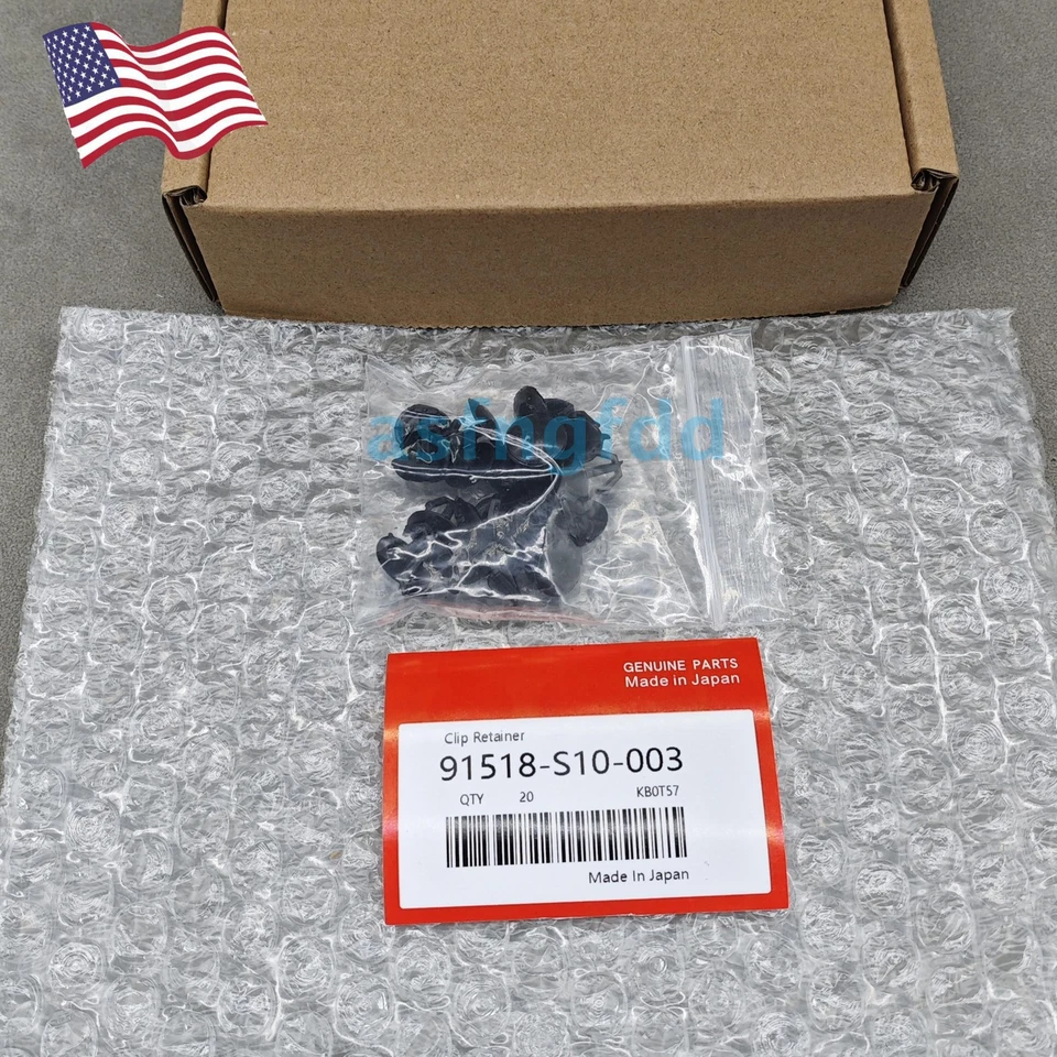 ¡NUEVO! 20x Retenedor de clip de retención de sello de capó para Honda Accord Acura 91518-S10-003 Foto 4 de 4
