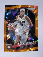2025 Panini Prizm WNBA Rhyne Howard #11 Orange Cracked Ice Atlanta Dream