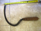 Vintage  Farm Hand Scythe Sickle Rustic Hand Tool 12in Blade  — photo 4