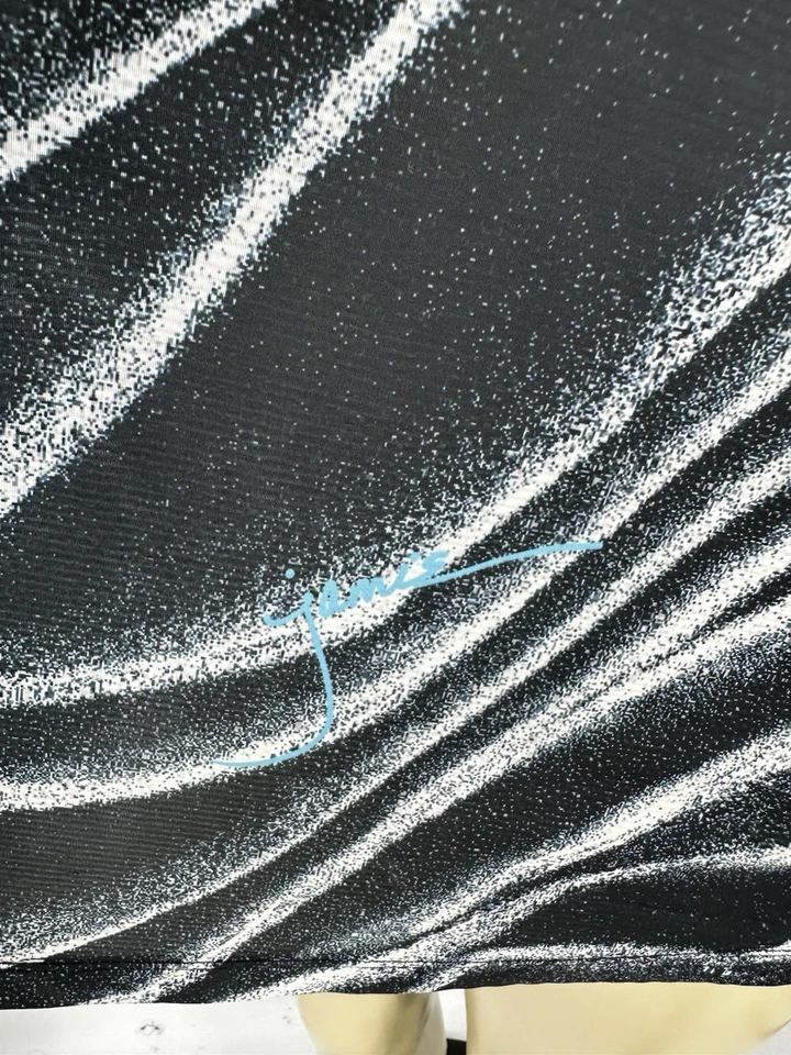 Jamie Sadock XL Women Sunsense long-sleeve 1/4 zip Golf T-shirt Vapor Print F31 - Image 2 of 4