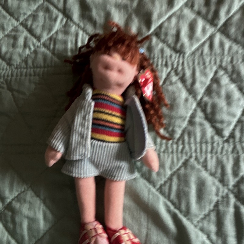 Ty Beanie Boppers Pretty Penelope Plush Doll Retired Vintage 2002 MPN 42058