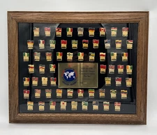 1986 Goodwill Games Commemorative Pin Set Framed 