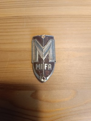 Steuerkopfschild Mifa Fahrrad 1958-59 Emblem DDR