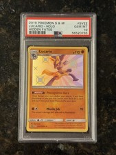 PSA 10 Lucario SV22/SV94 Hidden Fates: Shiny Vault Holo on eBay