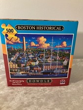 Eric Dowdle Puzzle "Boston Historical" COMPLETE 500 Pieces w/Poster Made in USA