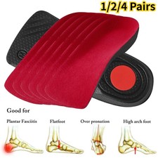 Orthotic Shoe Insoles Inserts Flat Feet High Arch Support Plantar Fasciitis