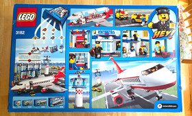Lego 3182 city airport passenger airplane terminal building new sealed retired