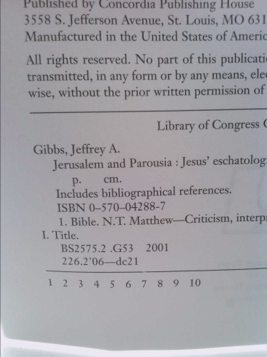 Jerusalem und Parusien: Jesu eschatologischer Diskurs in... (1. Aufl.) - Bild 4 von 4