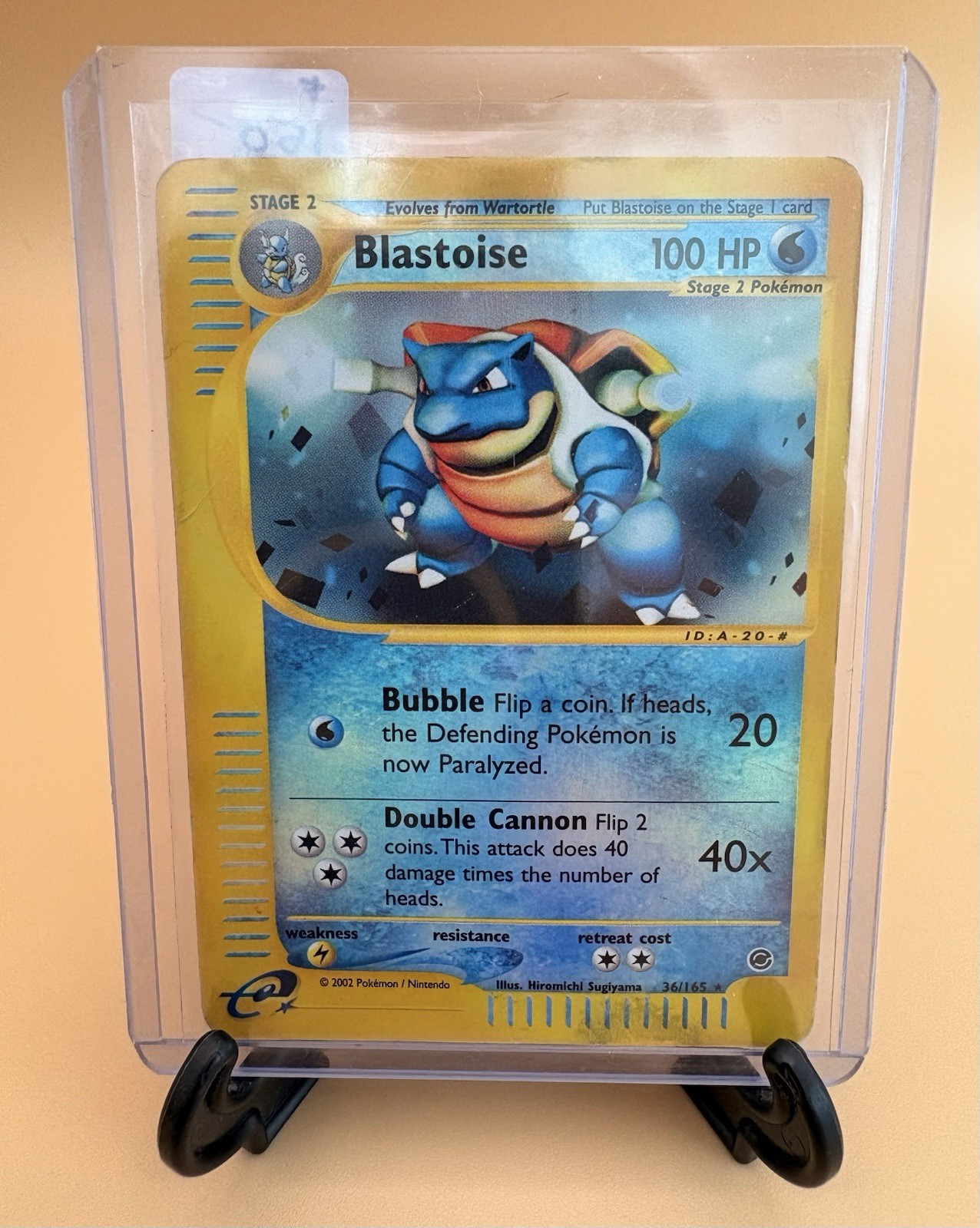 Pokemon Expedition Blastoise Reverse Holo 36/165 HP