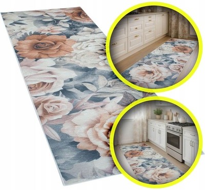 Kitchen Runner 60x250 cm Non-Slip Soft Washable Rug Pattern