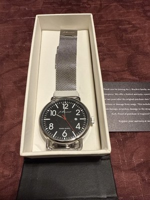 J. BRACKETT MENS WATCH -CAMDEN - Silver Mesh Band******* NEW*******