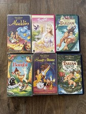 WHS Tapes Bundle of 6 VHS Video Tapes Disney