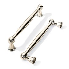 khtumeware 10 Pack Polished Nickel Cabinet Pulls 6-1/4 Inch 160mm Hole Cente...