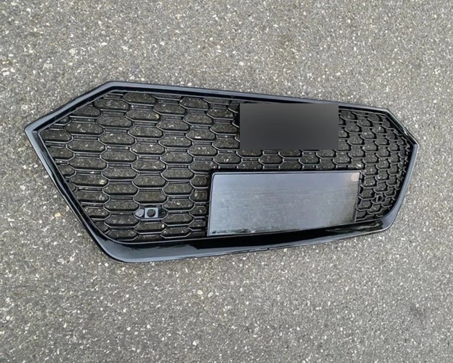 Grelha de favo de mel preta malha para Audi A7 S7 RS7 2019 2020-2022 - Imagem 3 de 4