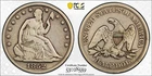 1852 PCGS Genuine - Fine Details Seated Liberty Half